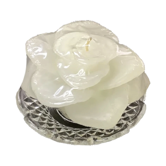 Flower Candle With Holder