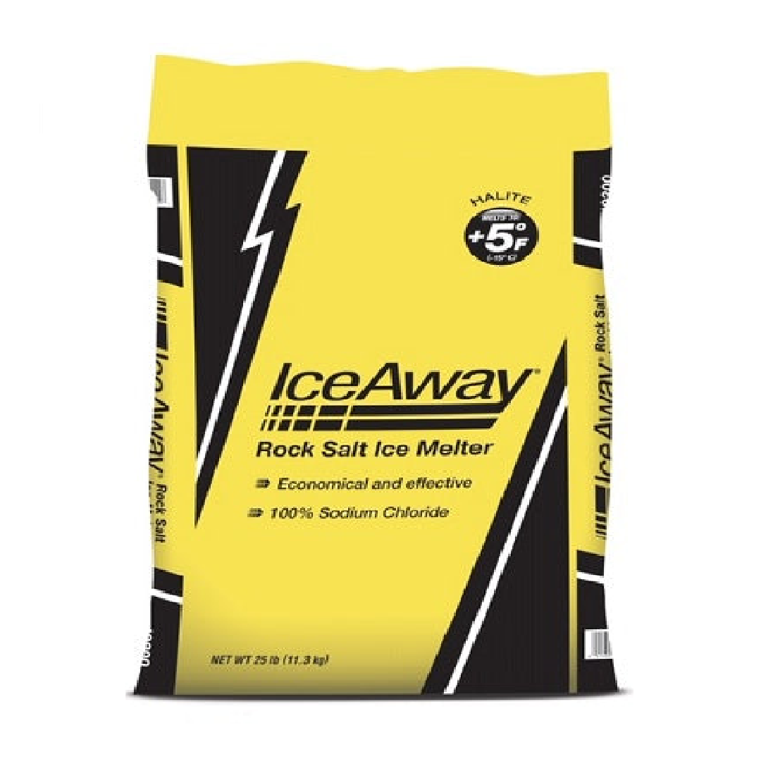 Ice Away Rock Salt Bag 25LB