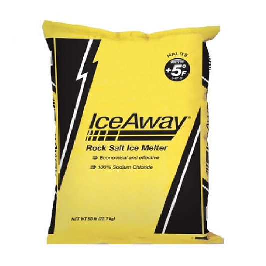 Ice Away Rock Salt Bag 50LB