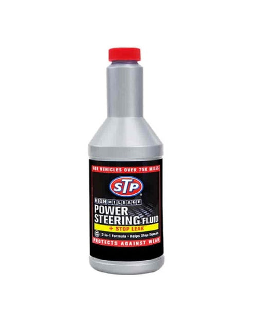 STP Power Steering Fluid+Stop Leak 12OZ