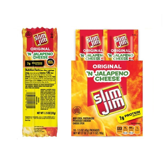 Slim Jim 'N Cheese Sticks Jalapeno  1.15 oz