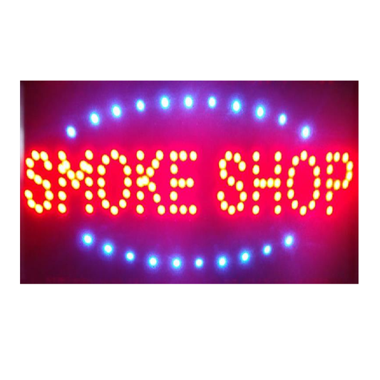 Smoke Shop LED Sign 19" x 10"