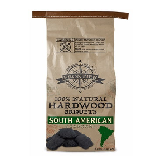 Frontier Charcoal Hardwood Briquets South American 8LB