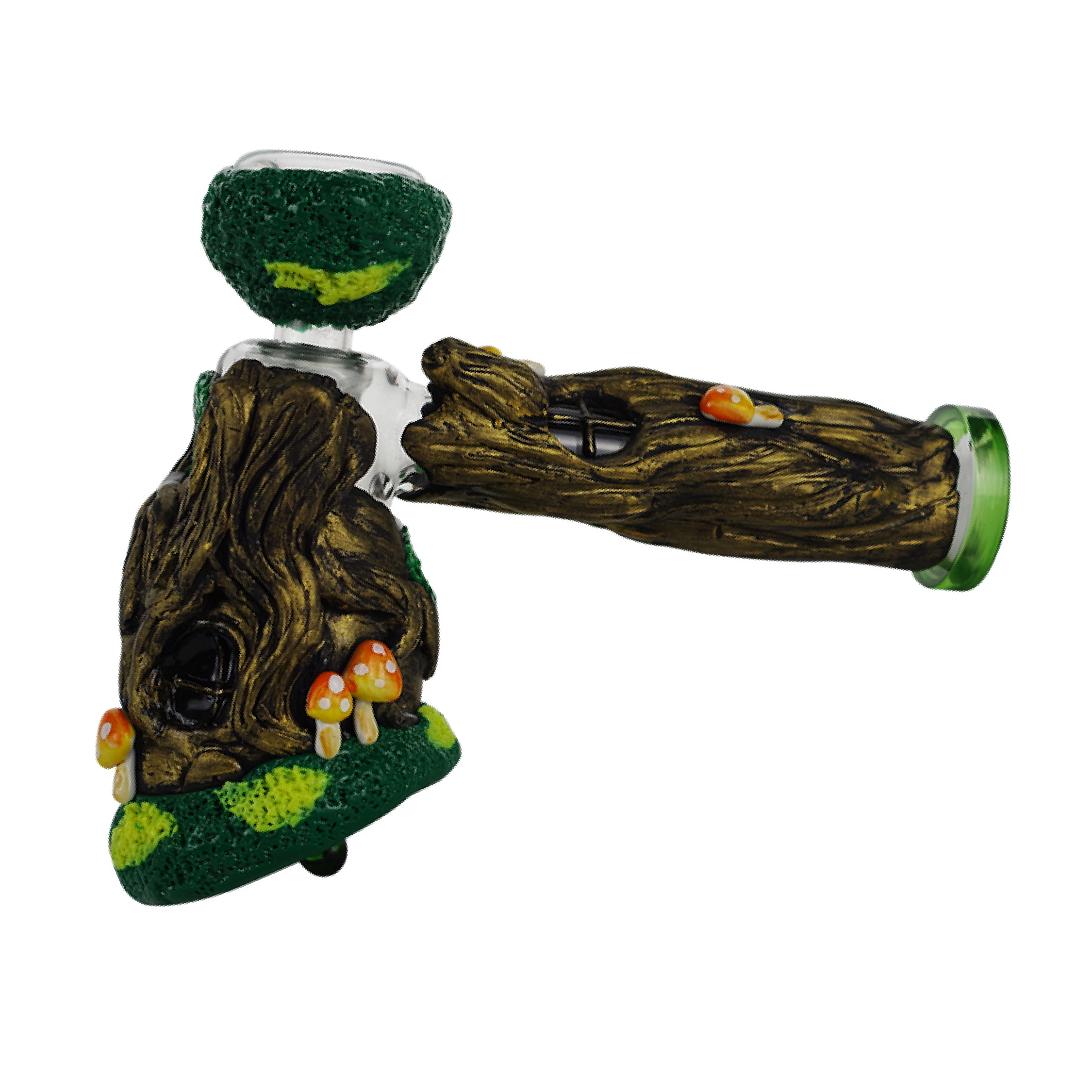 Tree House Design Glass Hand Pipe Bubbler 6.5