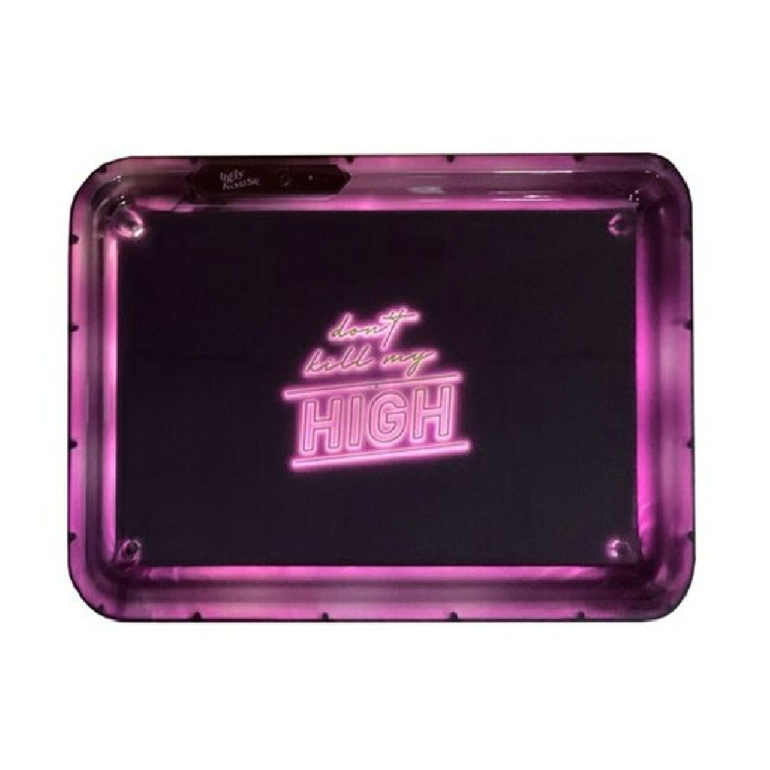Ugly House Glow Pink LED Rolling Trays