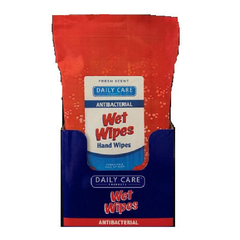 Daily Care Wet Wipes Antibacterial 40CT