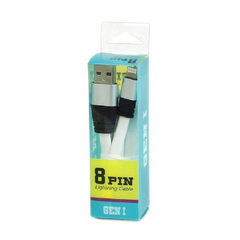 Gen1 8 Pin White Lightening Cable 3FT