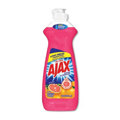 Ajax Dish Liquid Bottles Grape fruit Red 14 oz