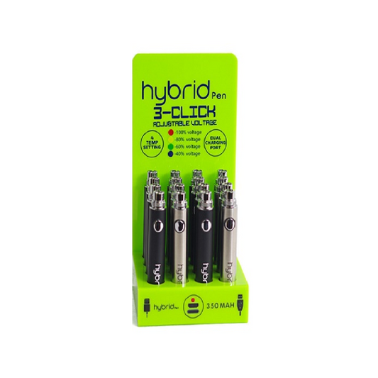 Hybrid 3 Click Temp Black & Silver Batteries 350 mAH