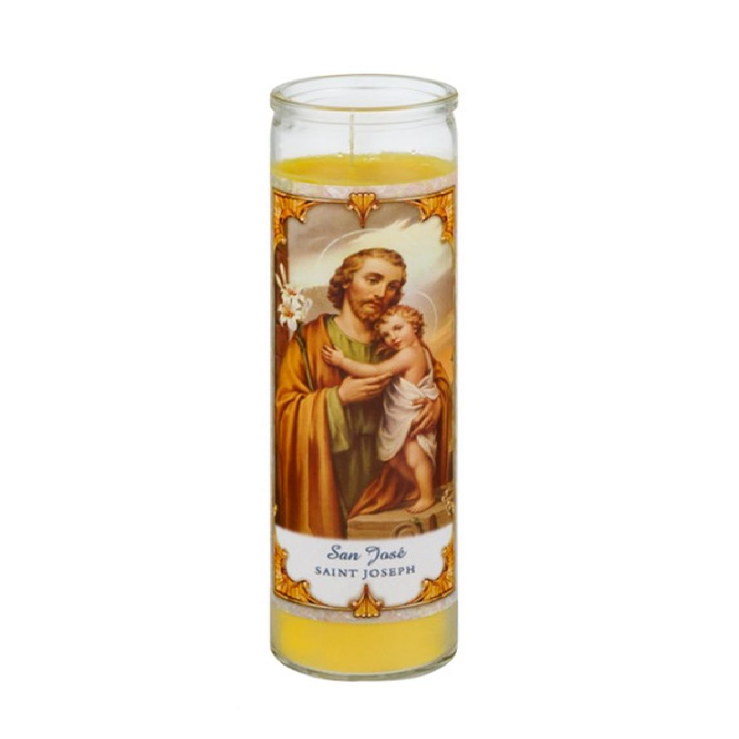 Religious Candles Lord's Prayer White