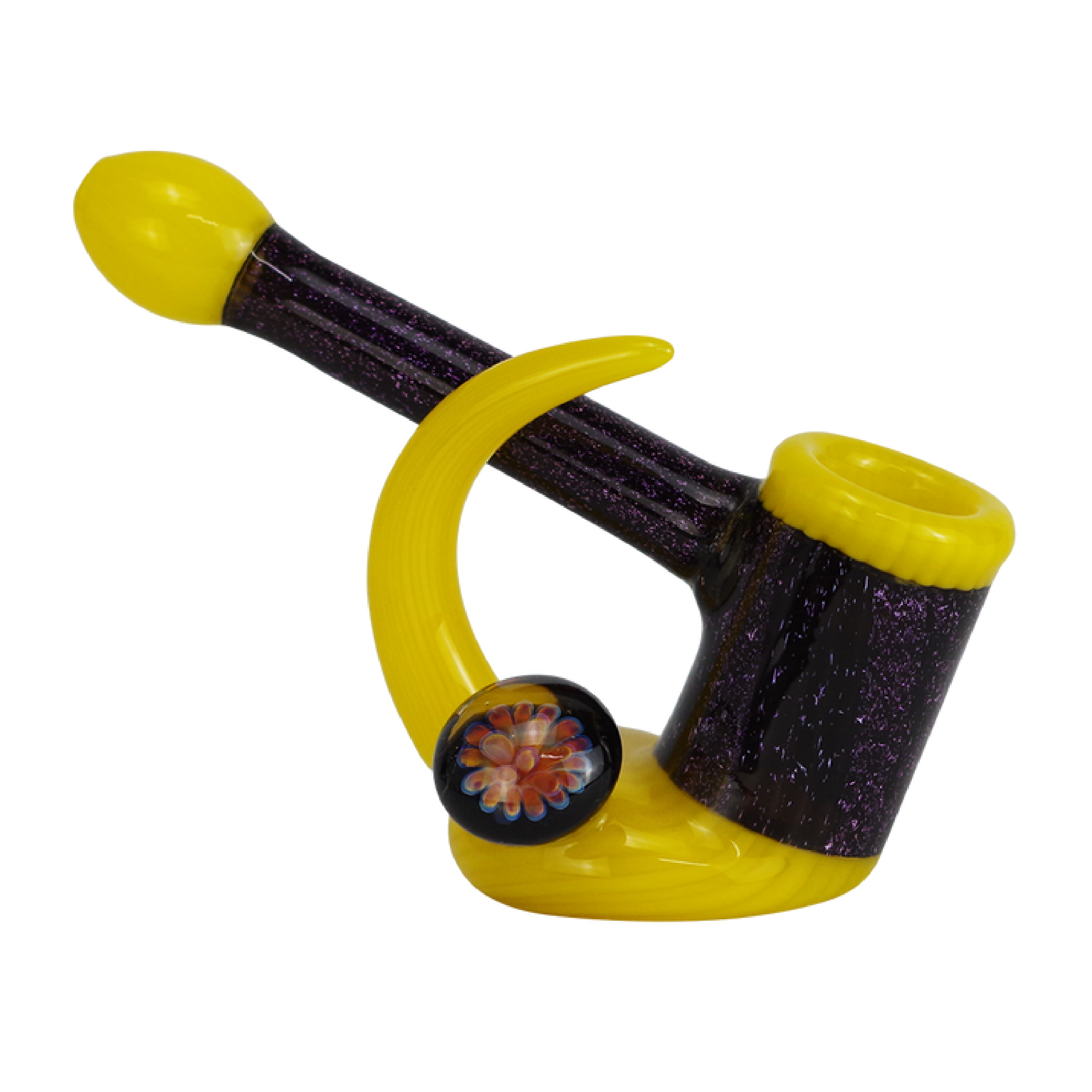 Sherlock Style With Flower & Horn Hand Pipe 5.5