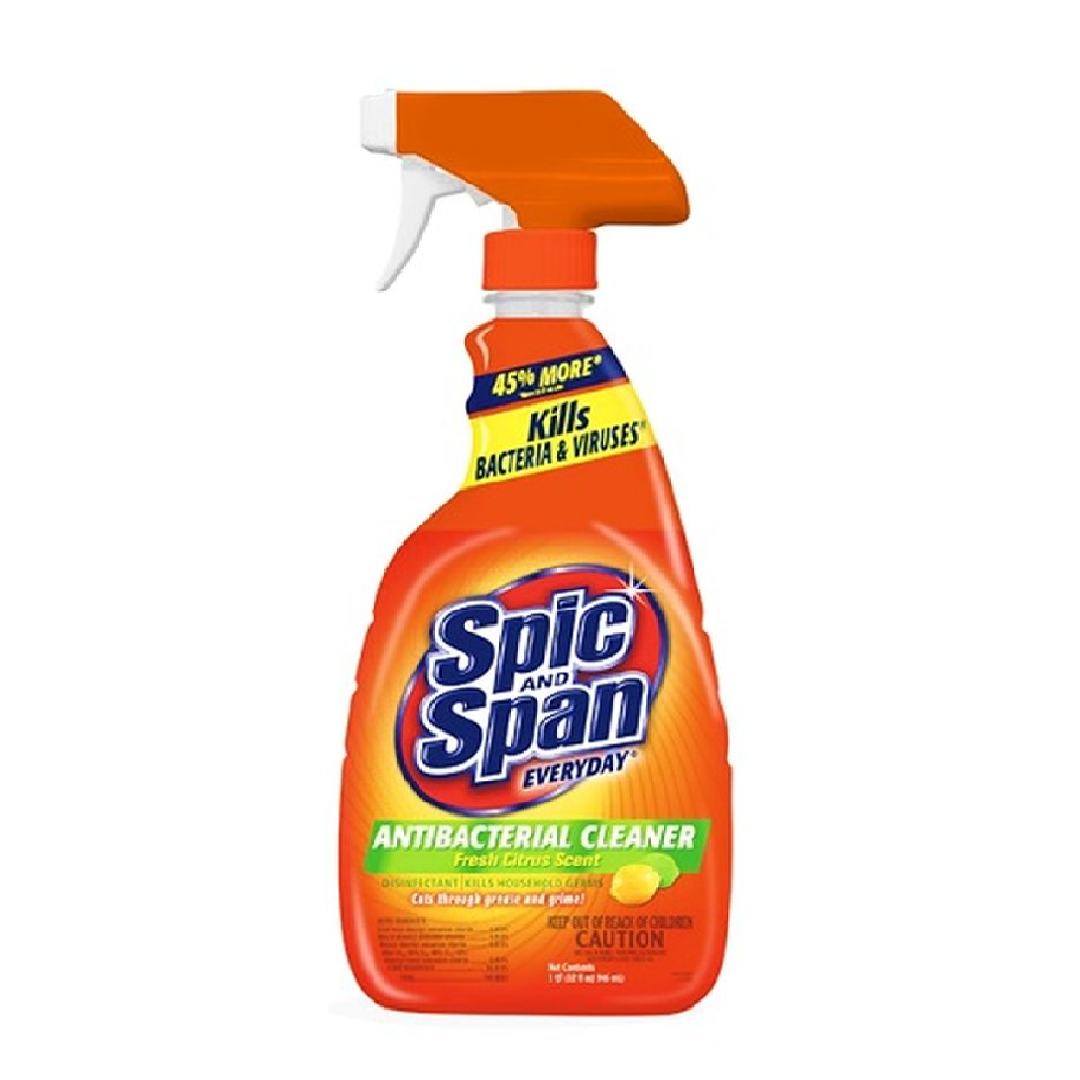 Spic & Span Antibacterial Cleaner Spray Bottles 32OZ