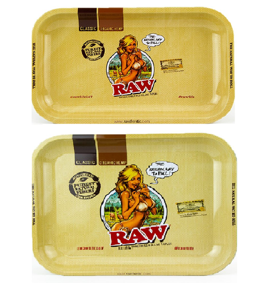 RAW Girl Small & Large Size Rolling Trays