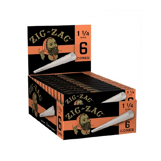 Zig Zag Black Rolling Cones 1 1/4