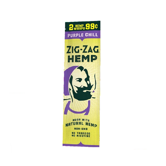 Zig Zag Purple Chill Hemp Wraps 2pk