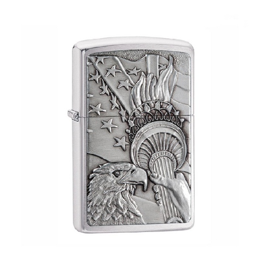 Zippo Chrome Patriotic Lighters Pack #10