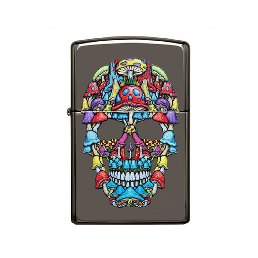 Zippo Matte Black Skull Lighters Pack #9